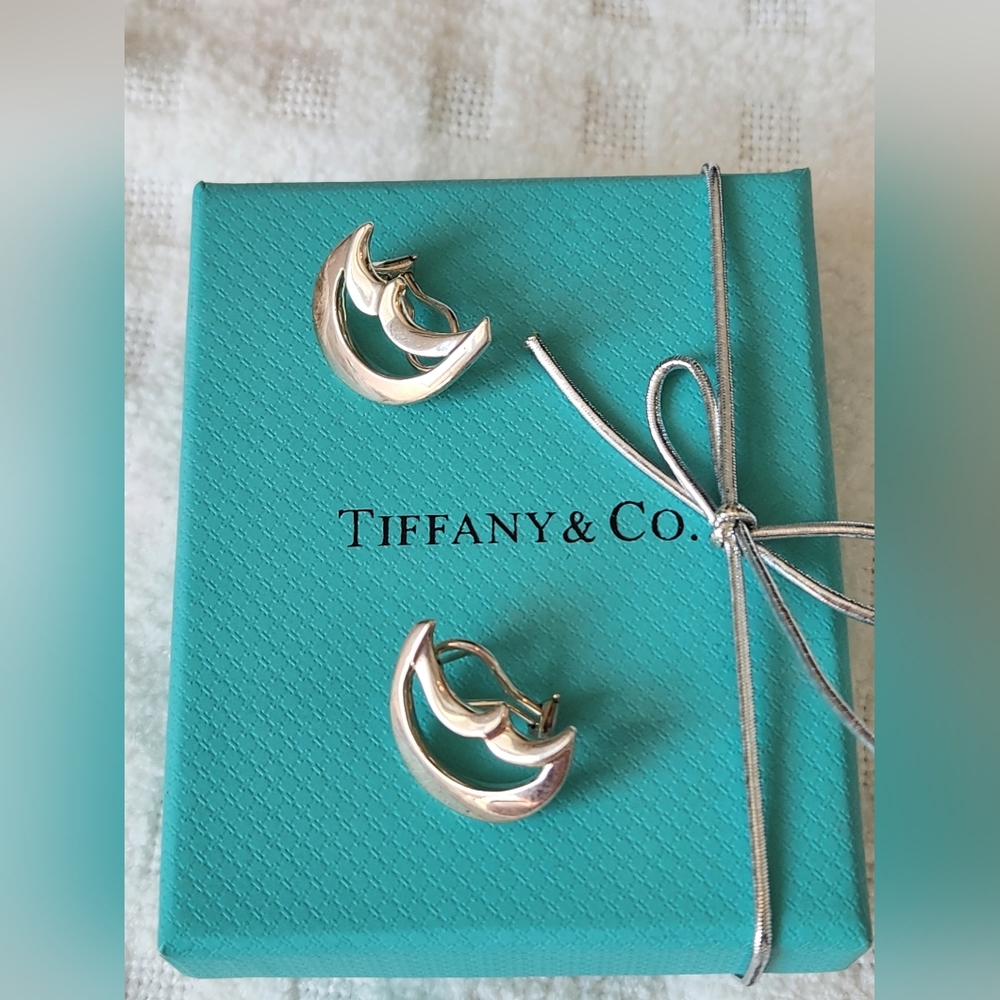 Tiffany & Co. Silver Arc Earrings